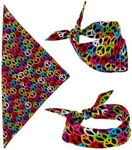 hippie peace bandana