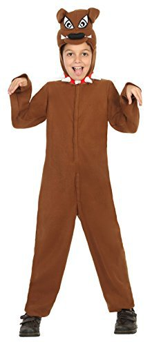 Hond verkleed pak bruin voor kids