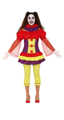 Horror clown dames verkleed pak