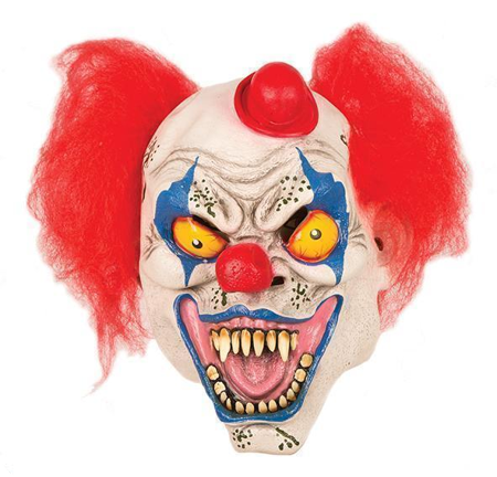 Horror clown latex masker Hatty