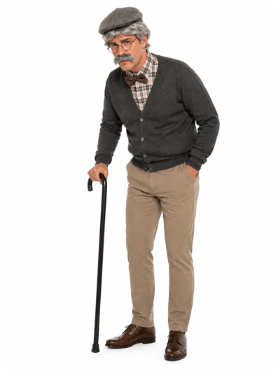 houten  wandelstok deluxe zwart