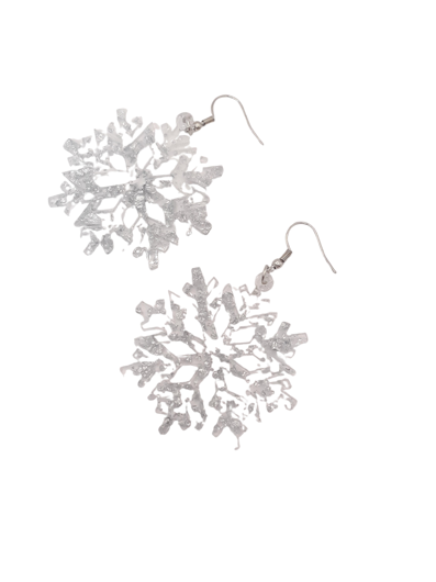 Ice crystal earrings