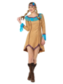Indian dress for women with blue fringes