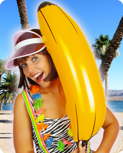 Inflatable banana