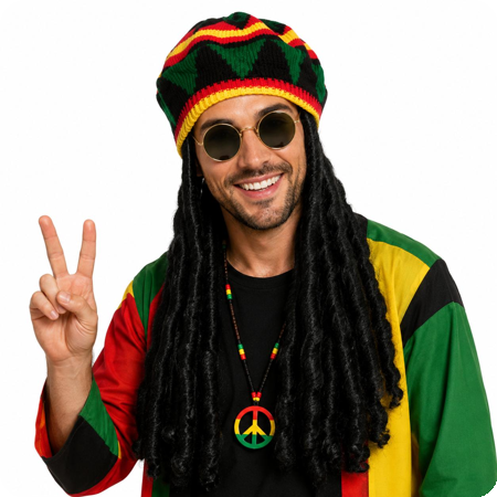 Jamaïque bonnet rasta dreadlocks