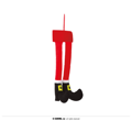 Jambes du Père Noël déco 50 cm