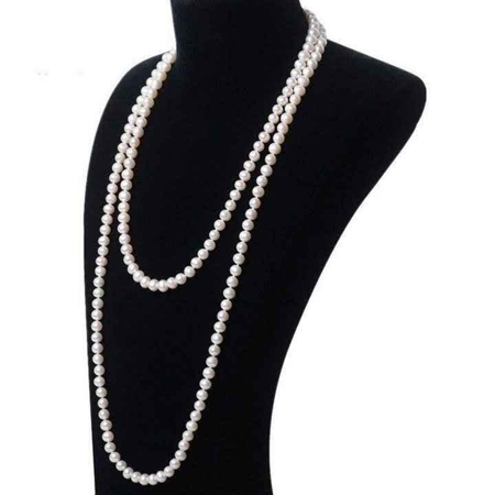 Jaren 20 Parel halsketting parelmoer