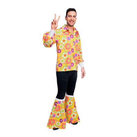 Jaren 60 hippie hemd beenwarmers voor mannen