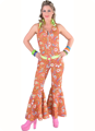 Jaren 70 jumpsuit hippie met paisleyprint