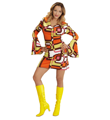 Jaren 70 retro jurk