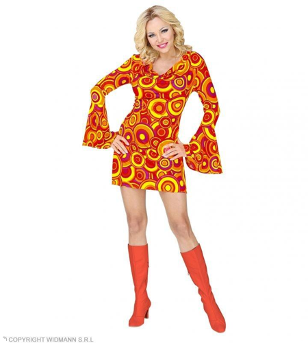 Jaren 70 retro jurk voor dames