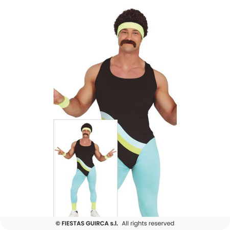 jaren 80 fitness pak voor heren