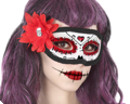 jour des morts masque d'œil de catrina halloween
