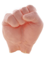 Jumbo vuist in plastic