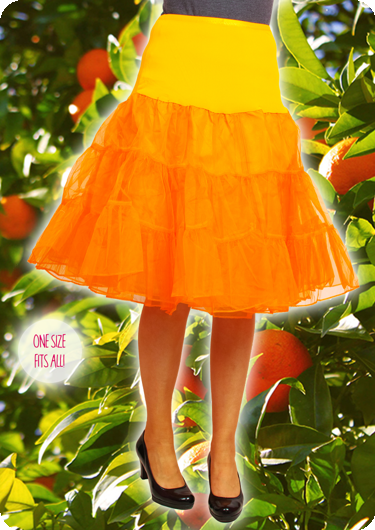 Jupon de luxe orange