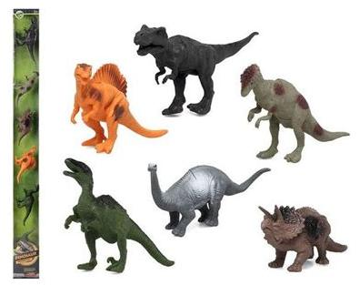 Jurassic Speelset - 6 Plastic Dinosaurussen