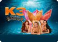 k3 zeemeermin staart en tiara