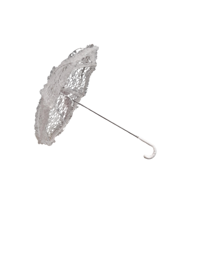 Kanten paraplu Wit