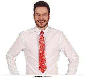 kerst das rood met print