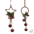 kerst deur hanger ( per stuk)