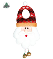Kerst deurhanger 32 cm met belletjes