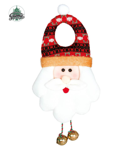 Kerst deurhanger 32 cm met belletjes
