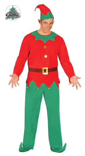 kerst elf mannen pak