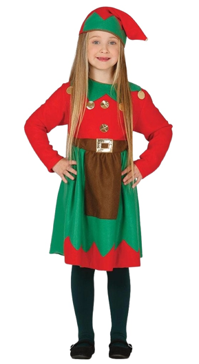 kerst elf verkleed jurk voor meisjes