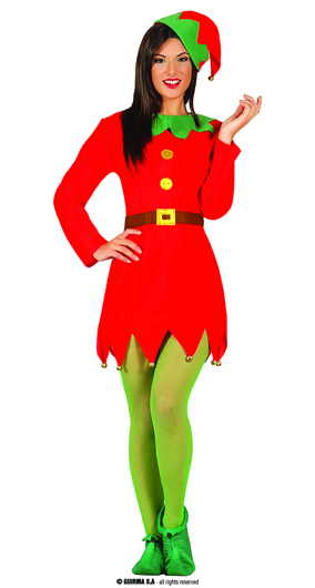 kerst elfje kostuum dames
