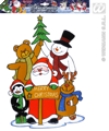 Kerst raam Sticker Marry christmas