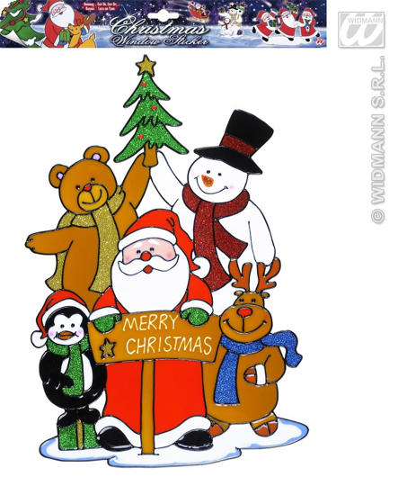 Kerst raam Sticker Marry christmas