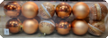 Kerstballen groot box koper 12 stuks