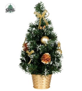 kerstboom goud 30 cm