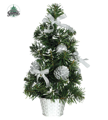 kerstboom zilveren decoratie 30 cm