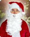 Kerstman of Sint set pruik en baard