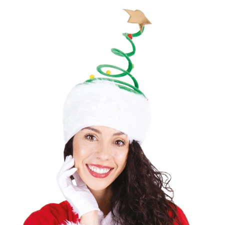 Kerstmuts kerstboom spiraal