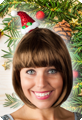 Kerstmutsje op haarclip