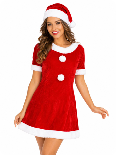 Kerstvrouwtje Outfit Rood & Wit