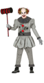 killer clown kostuum grijs