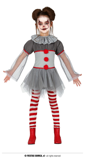 killer clown meisjes kostuum