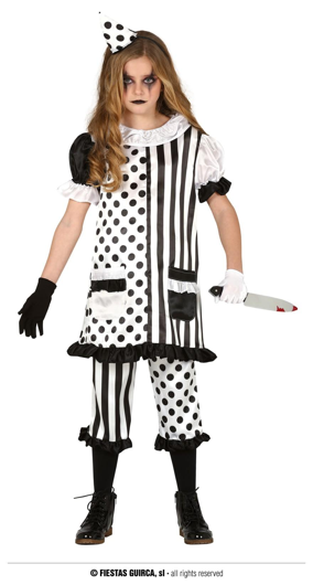 killer pierrot kostuum voor meisjes
