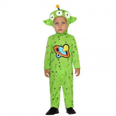 Kinder Astronaut Alien Pakje - Groen met Ruimteaccenten
