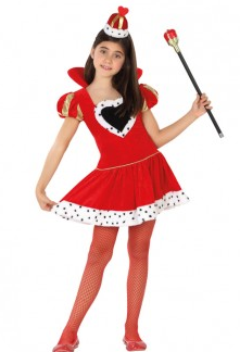 Kinder Hartenkoningin Jurk met Hartendetail