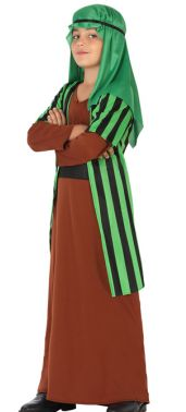 Kinder Pilgrim Herder Kostuum - Kerst Editie