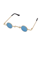 Klein rond hippie brilletje blauw