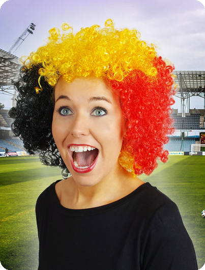 Kleine afro pruik Belgie