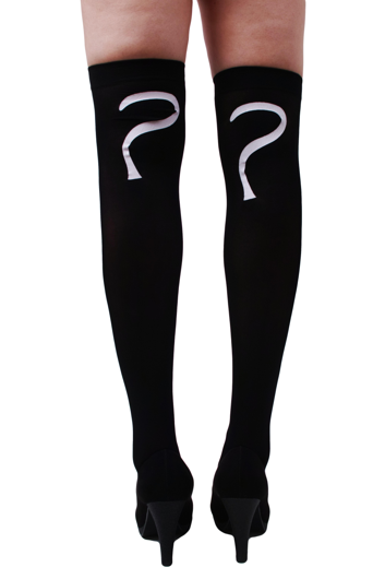 Knee pantyhose cat/Cat Black