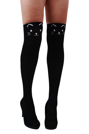 knie Panty Kat / Cat zwart