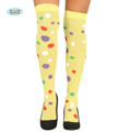 Kniepanty geel met bolletjes