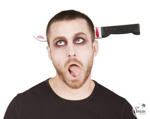 knife through head